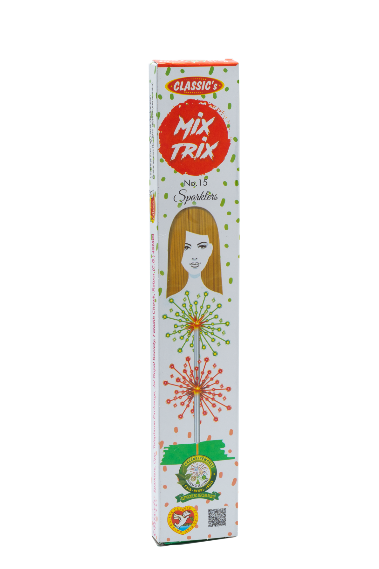 15 cm Mix-Trix Multicolour sparklers